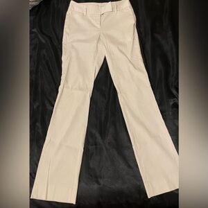 Women’s Size 0 White House Black Market White and Tan Stripped Formal Pants